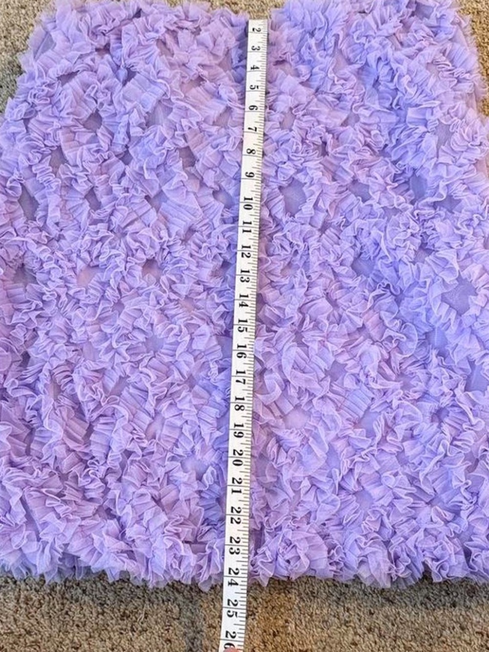 ASOS Lilac Ruffle Mini Dress - Picture 5 of 7
